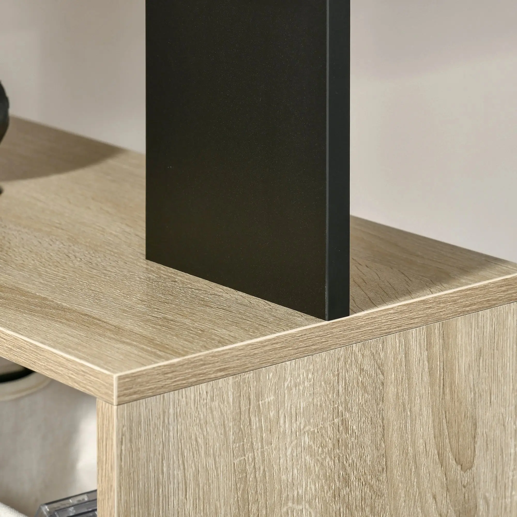 Masa de birou Homcom 836-413 (White/Natural/Black) - 4