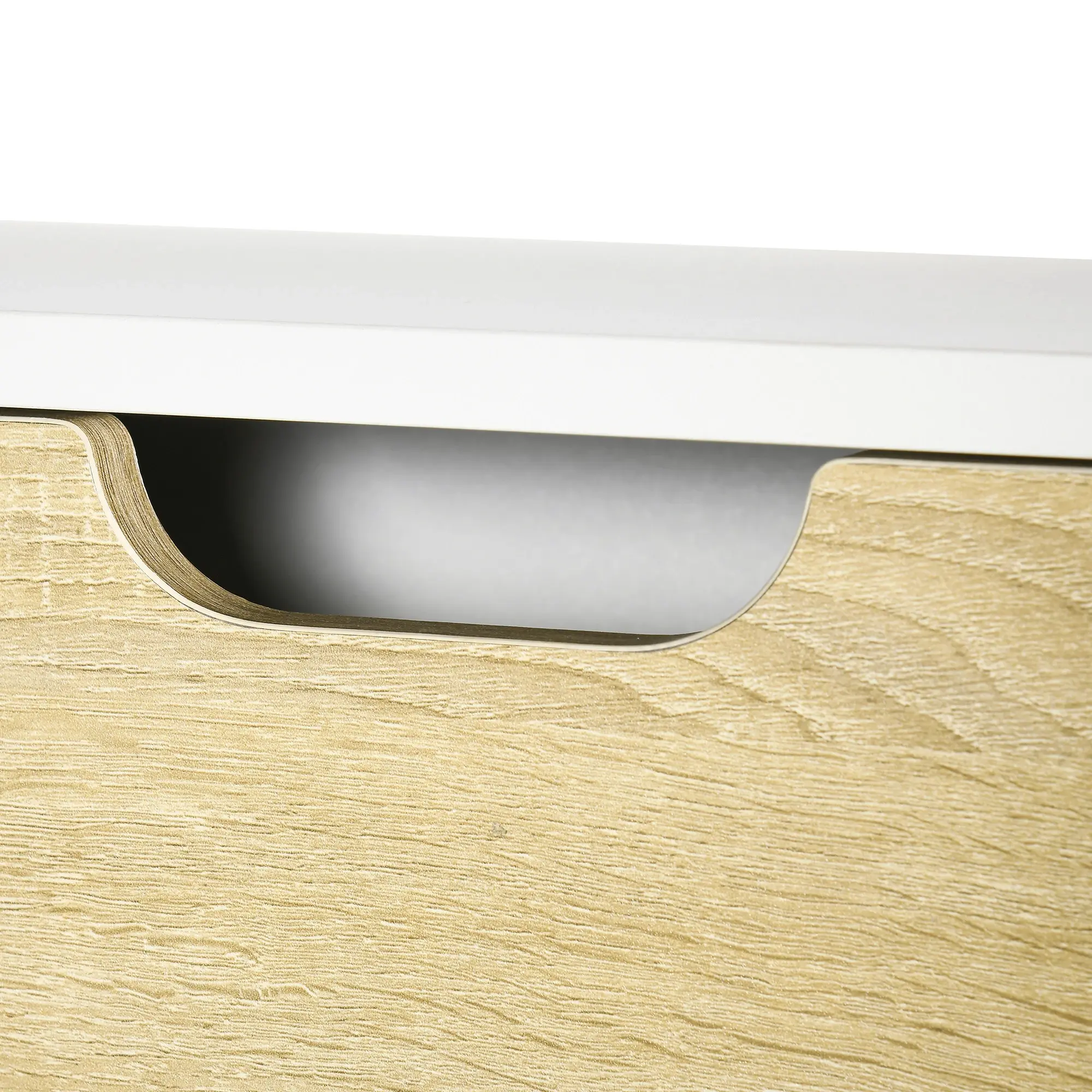 Masa birou Homcom 836-533 (White/Natural) - 6