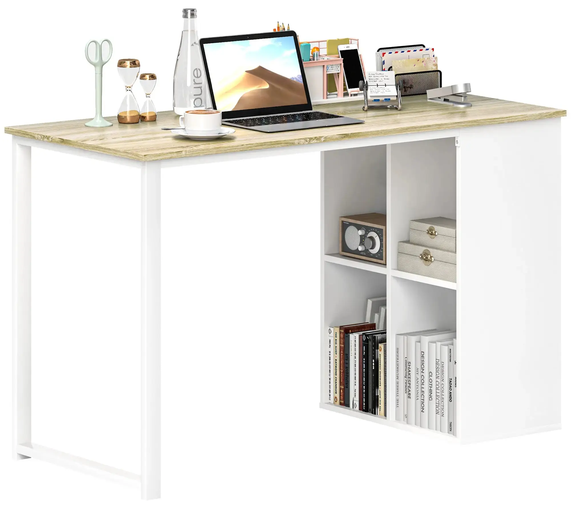 Письменный стол Homcom 836-572V00AK (Oak/White) - 4