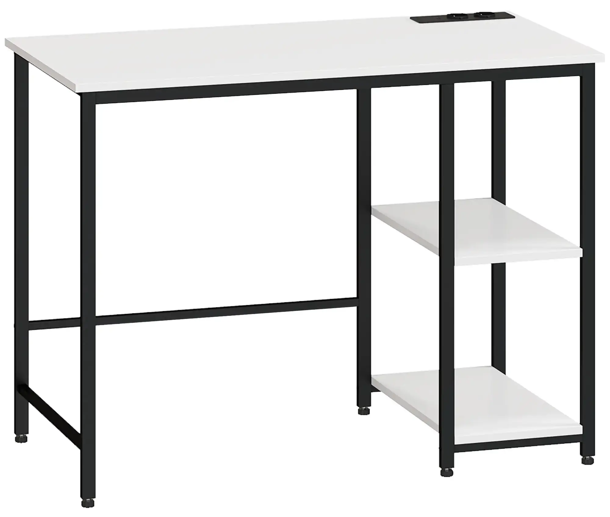 Masa birou Homcom 836-589V90BK (White/Black) - 2