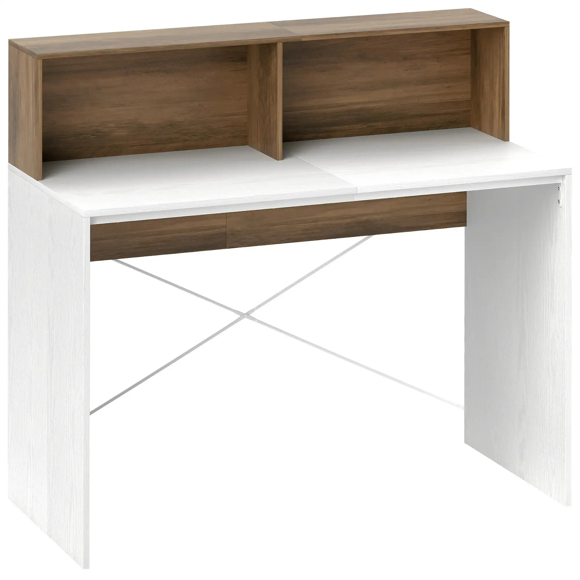 Письменный стол Homcom 836-593V00WN (Walnut/White) - 2