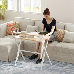 Письменный стол Homcom 836-607V81ND (Natural/White) Thumb