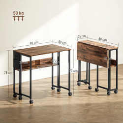 Письменный стол Homcom 836-608V81RB (Rustic Brown) Thumb