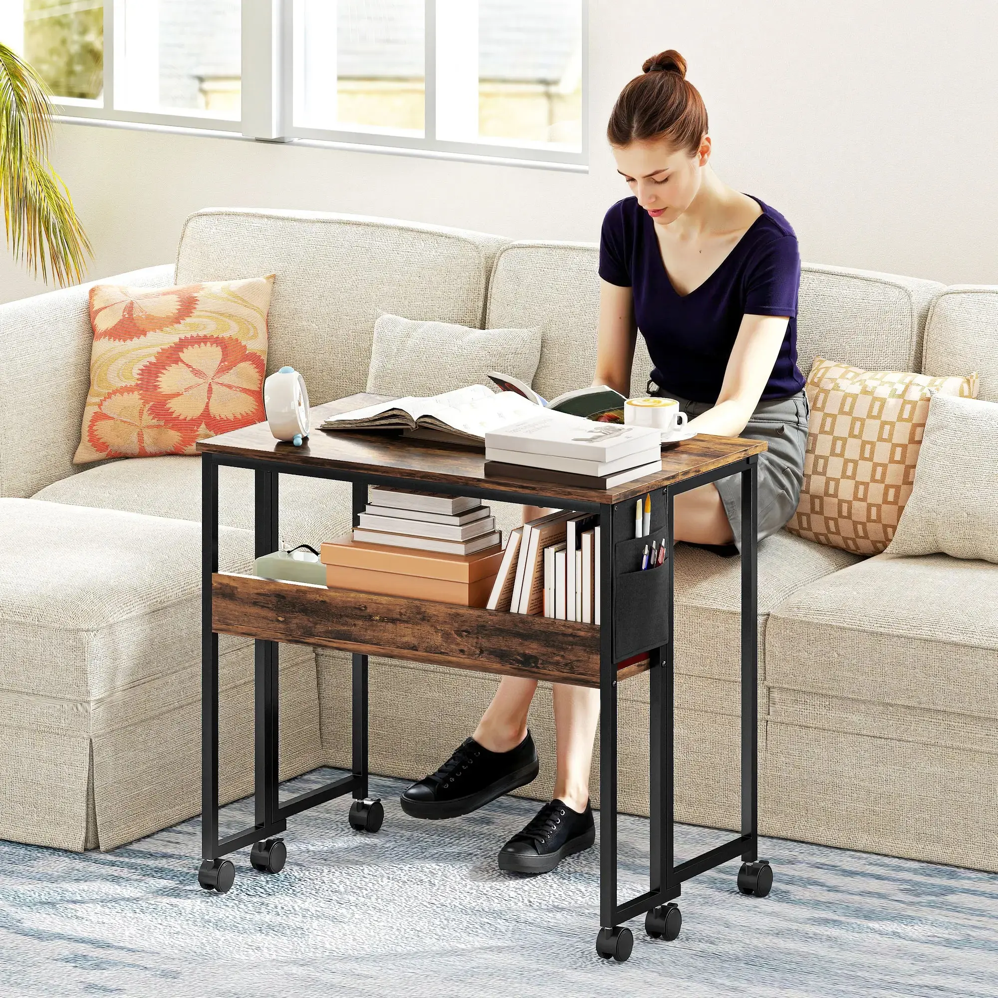 Письменный стол Homcom 836-608V81RB (Rustic Brown) - 6