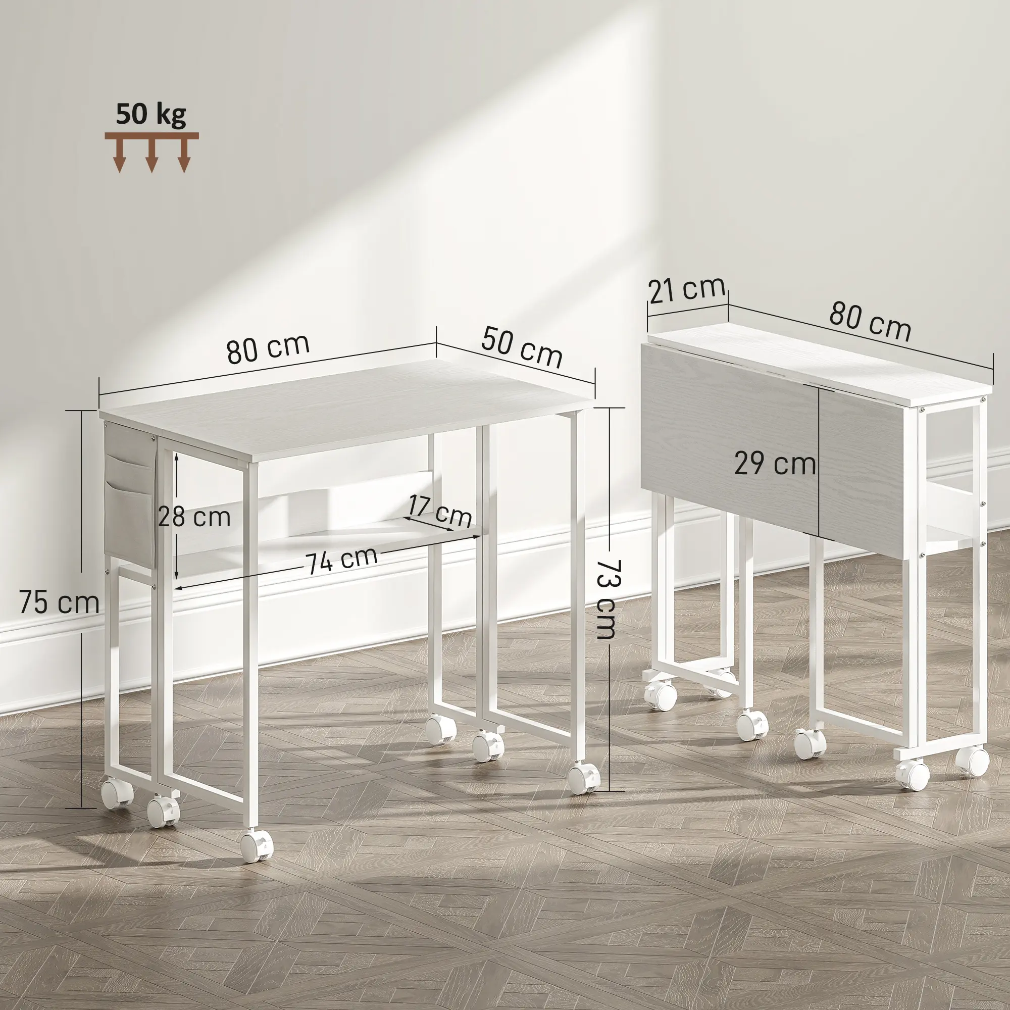 Письменный стол Homcom 836-608V81WT (White) - 5