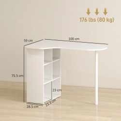 Письменный стол Homcom 836-632V00WT (White) Thumb
