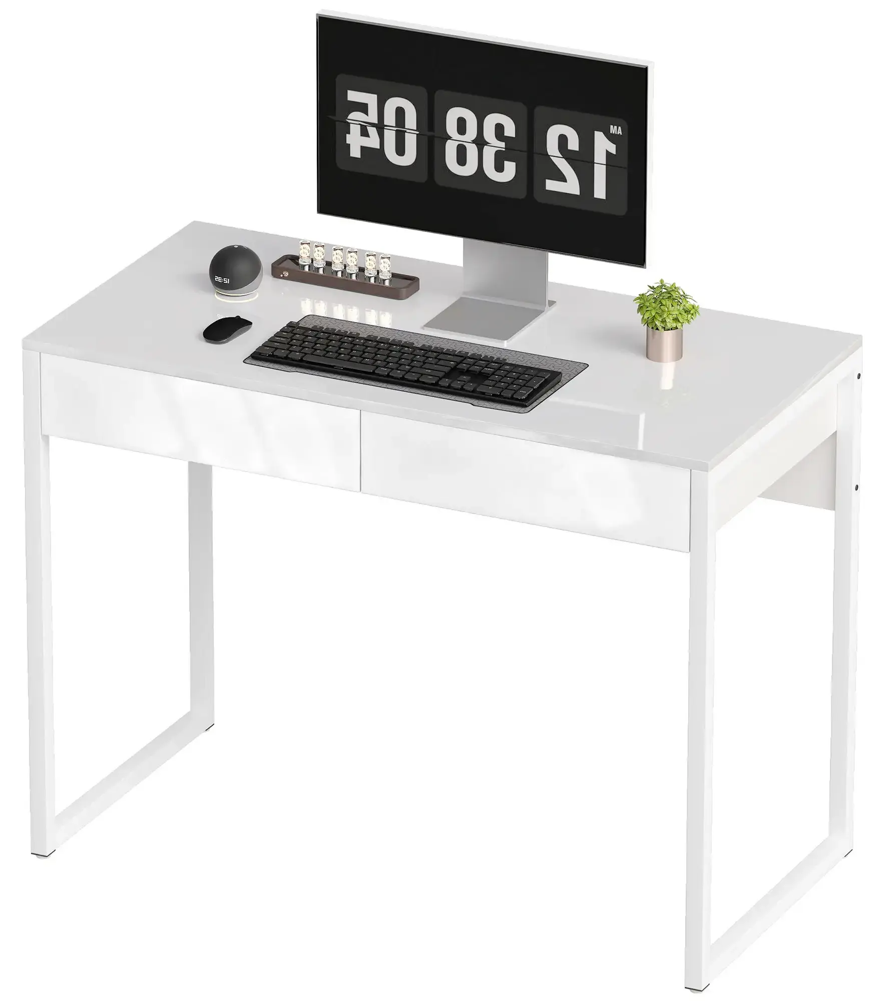 Письменный стол Homcom 836-633V00WT (White Gloss) - 3