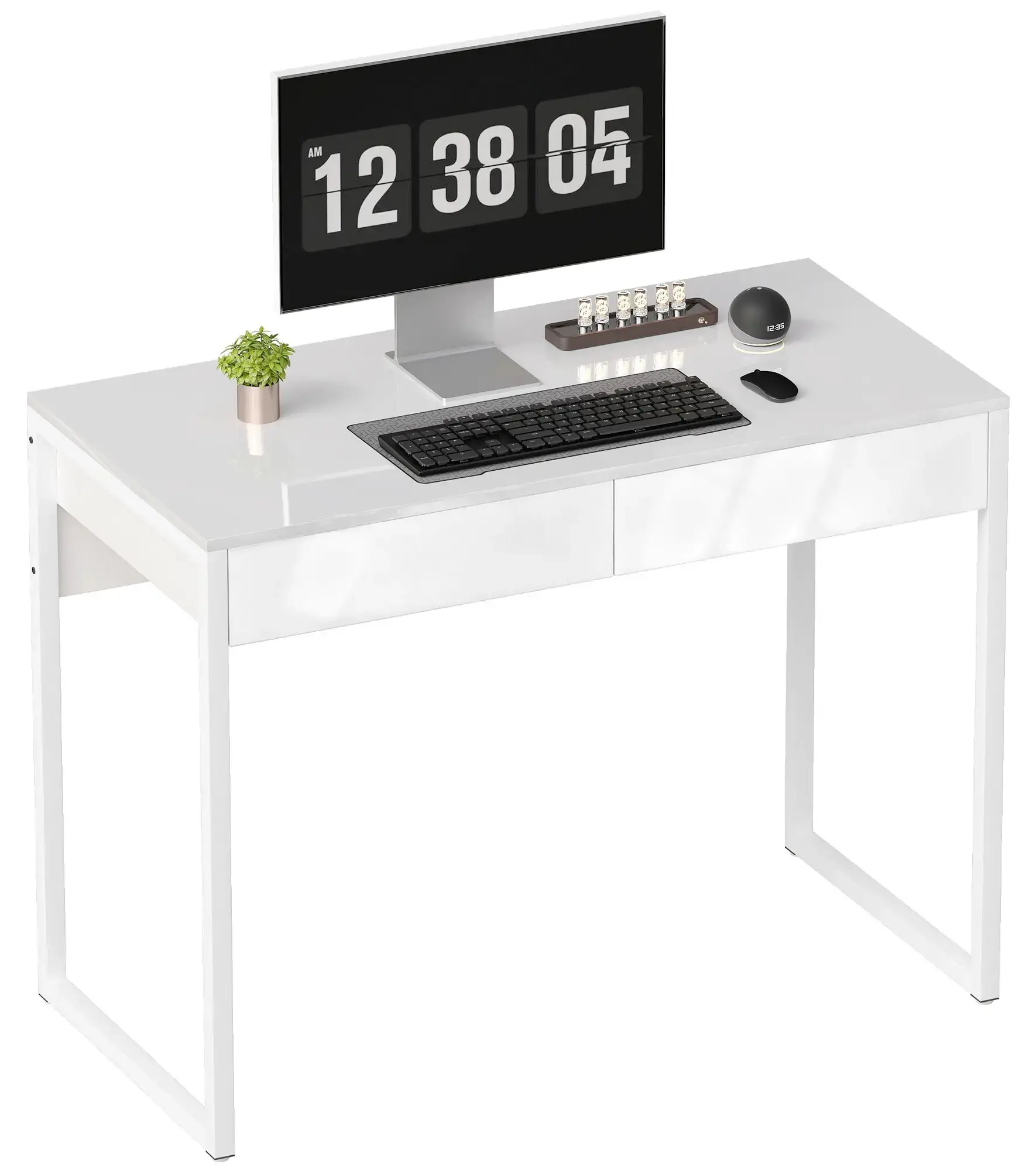 Письменный стол Homcom 836-633V00WT (White Gloss) - 4