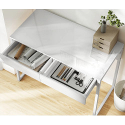 Письменный стол Homcom 836-633V00WT (White Gloss) Thumb