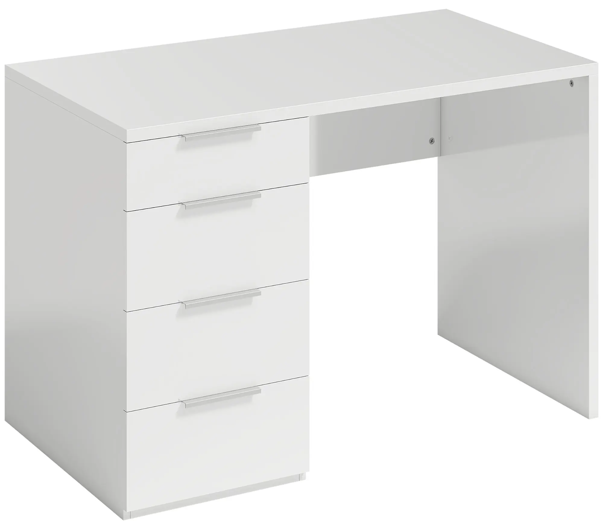 Masa birou Homcom 836-678V00WT (White Gloss) - 2