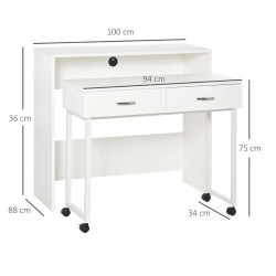 Письменный стол Homcom 920-021V01WT (White) Thumb