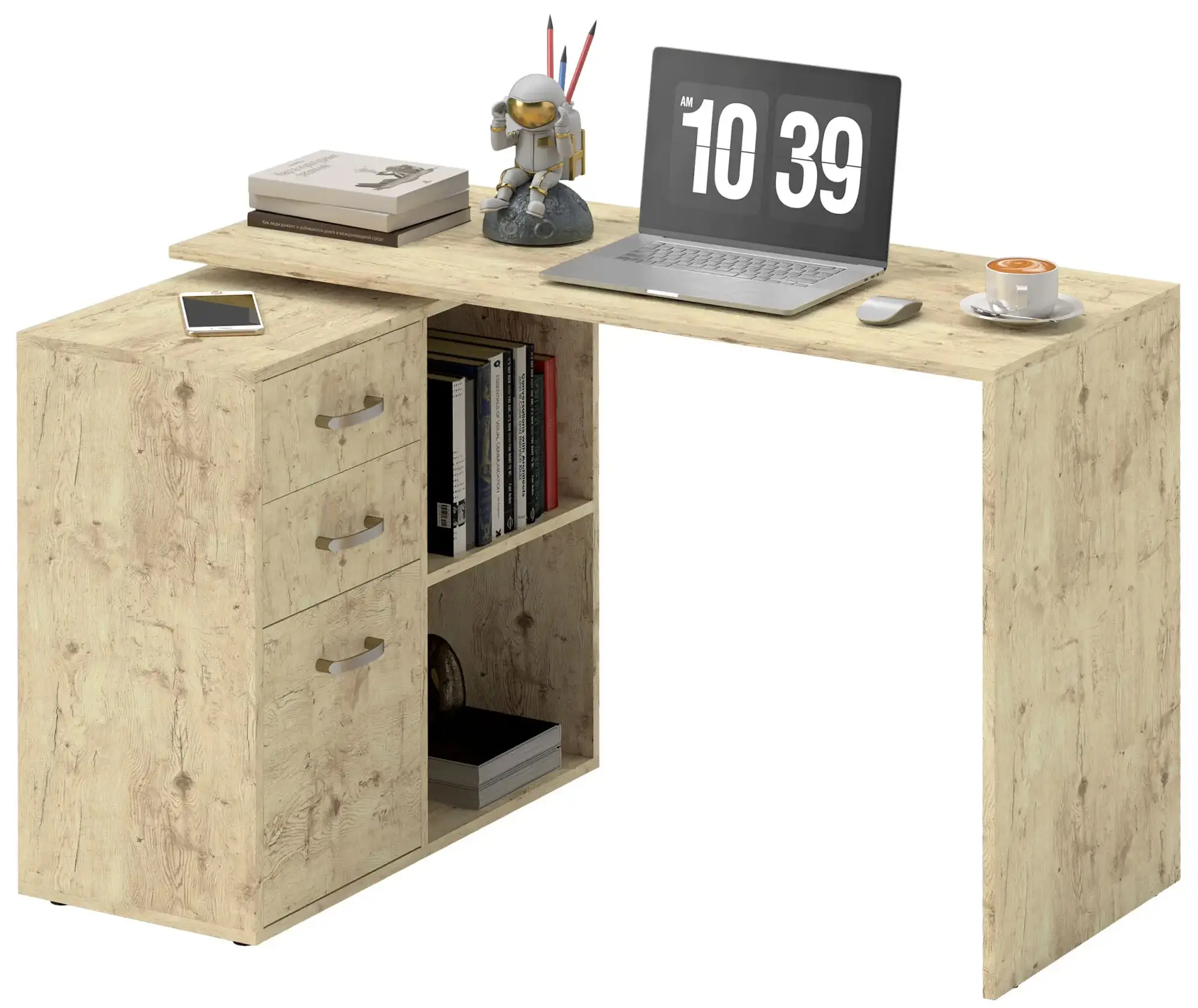 Masa birou Homcom 920-037V00ND (Natural) - 3