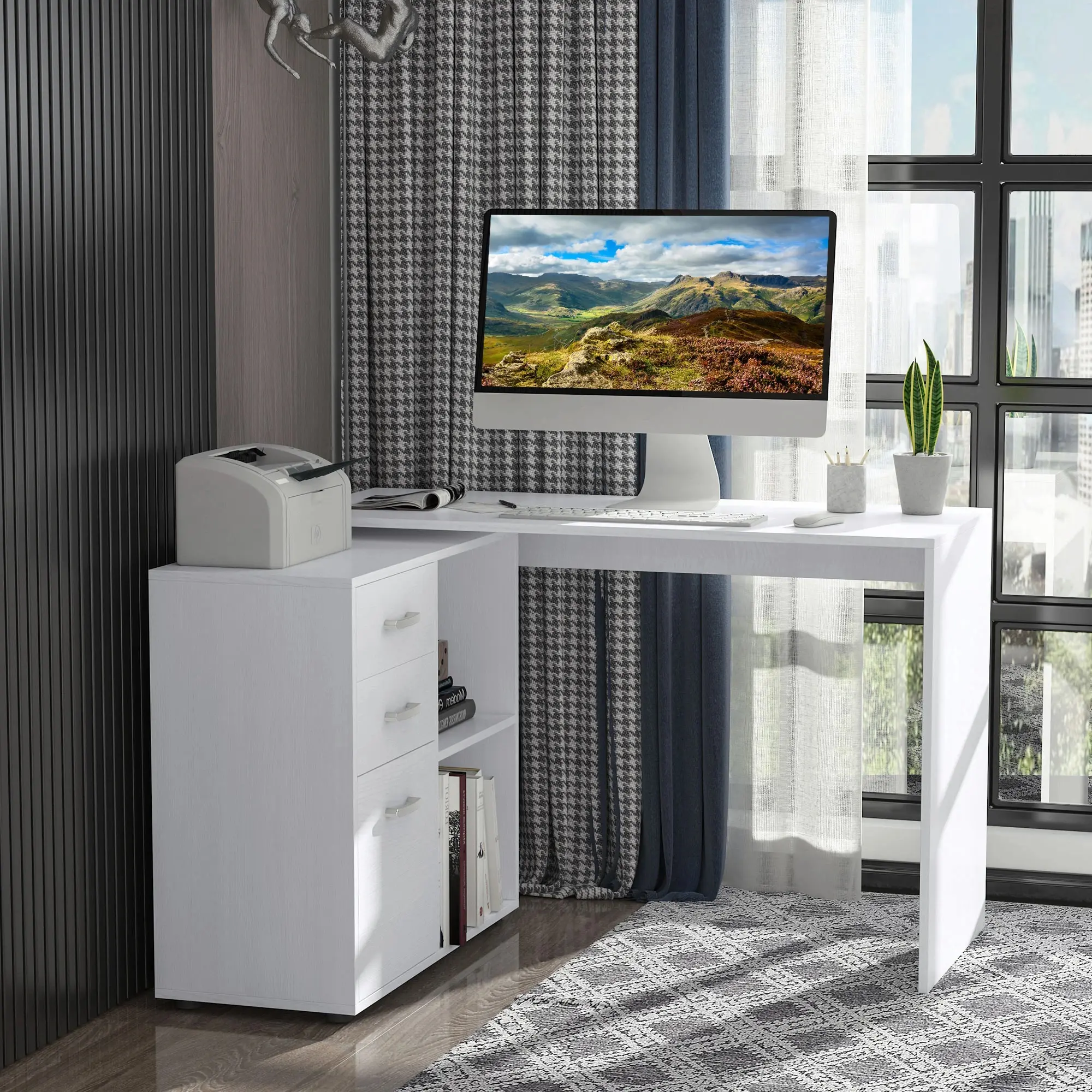 Письменный стол Homcom 920-037WT (White) - 7