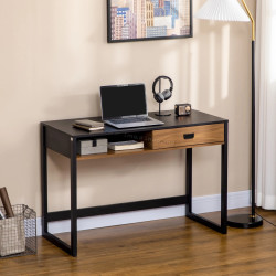 Стол компьютерный Homcom 836-507 (Black/Walnut)