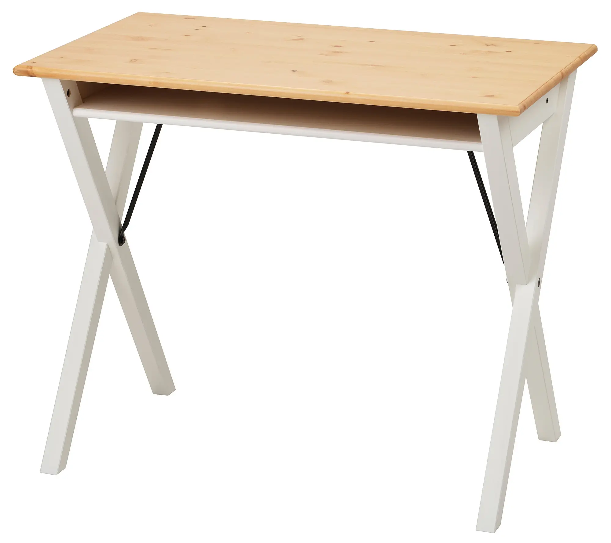 Письменный стол Ikea Bollpojke 90x55 (Сосна/Белый) - 2