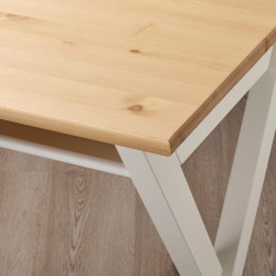 Письменный стол Ikea Bollpojke 90x55 (Сосна/Белый) Thumb