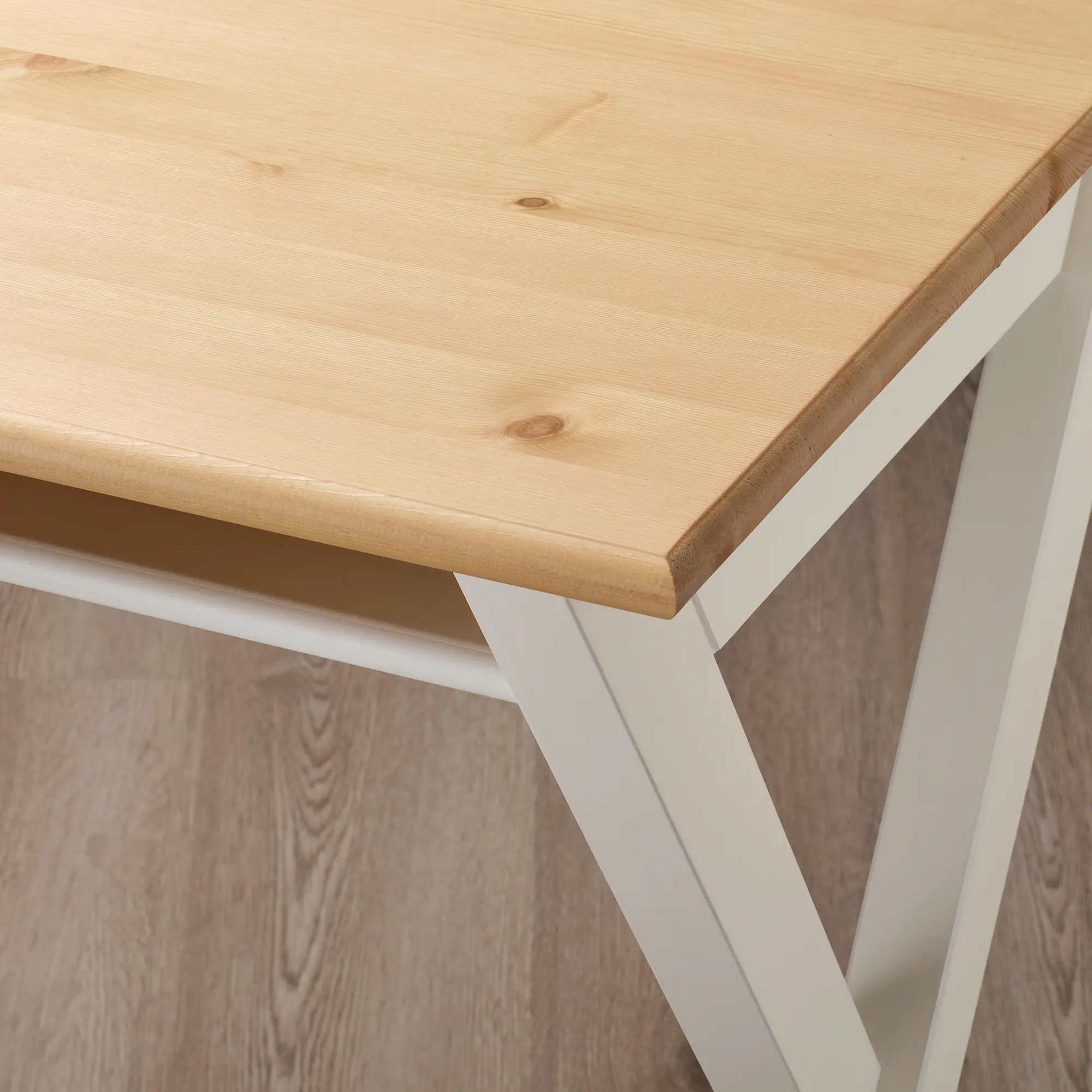 Письменный стол Ikea Bollpojke 90x55 (Сосна/Белый) - 3