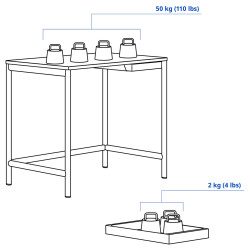 Письменный стол Ikea Enkroken 85x56x75 (Белый) Thumb