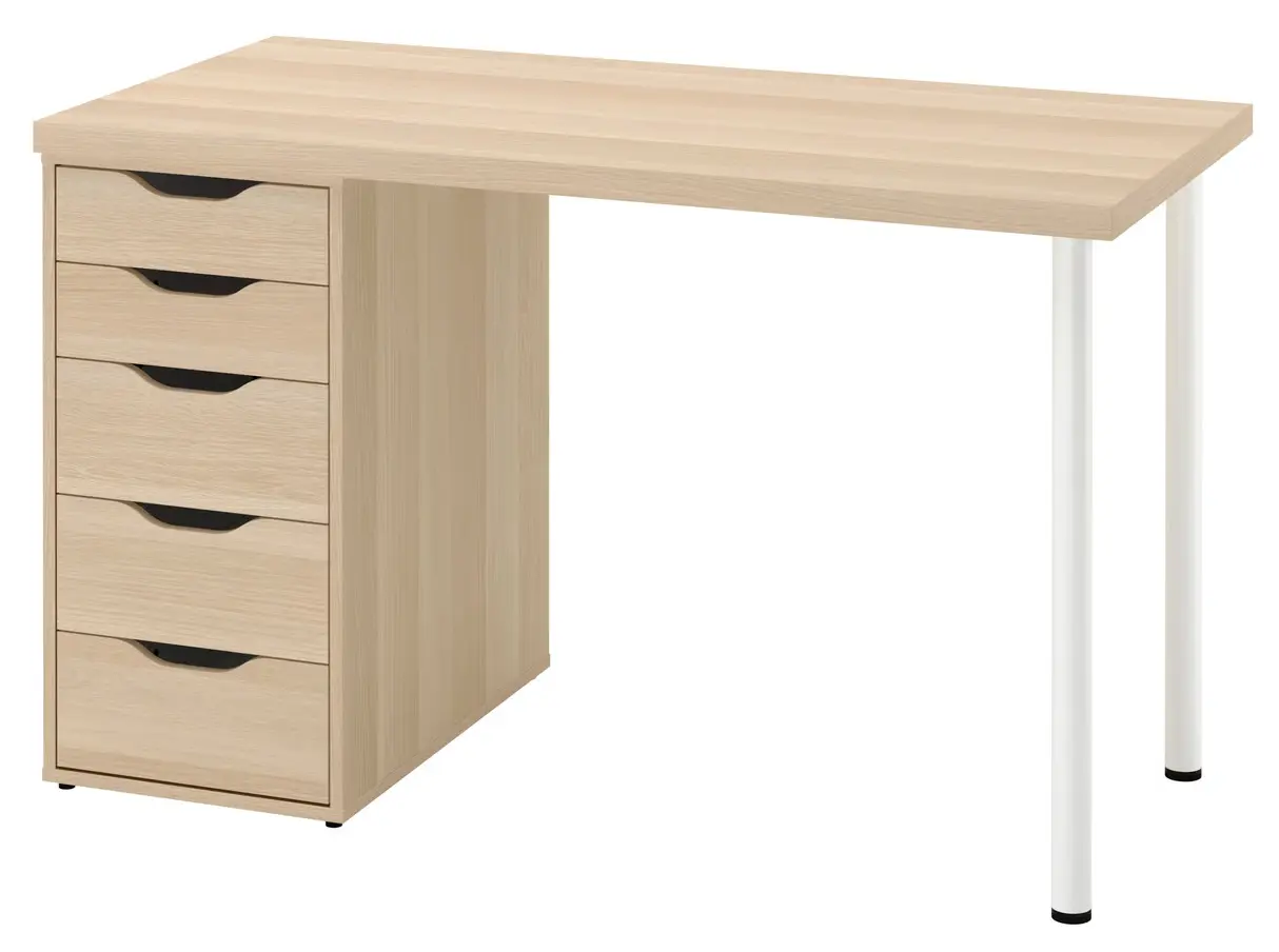 Письменный стол Ikea Lagkapten 120x60 (Белый/Дуб)