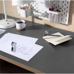 Masa birou Ikea Lagkapten/Alex 140x60 (Gri/Lemn) Thumb