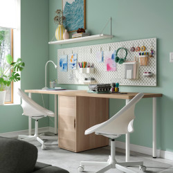 Masa de birou Ikea Lagkapten/Alex 200x60 (Stejar) Thumb
