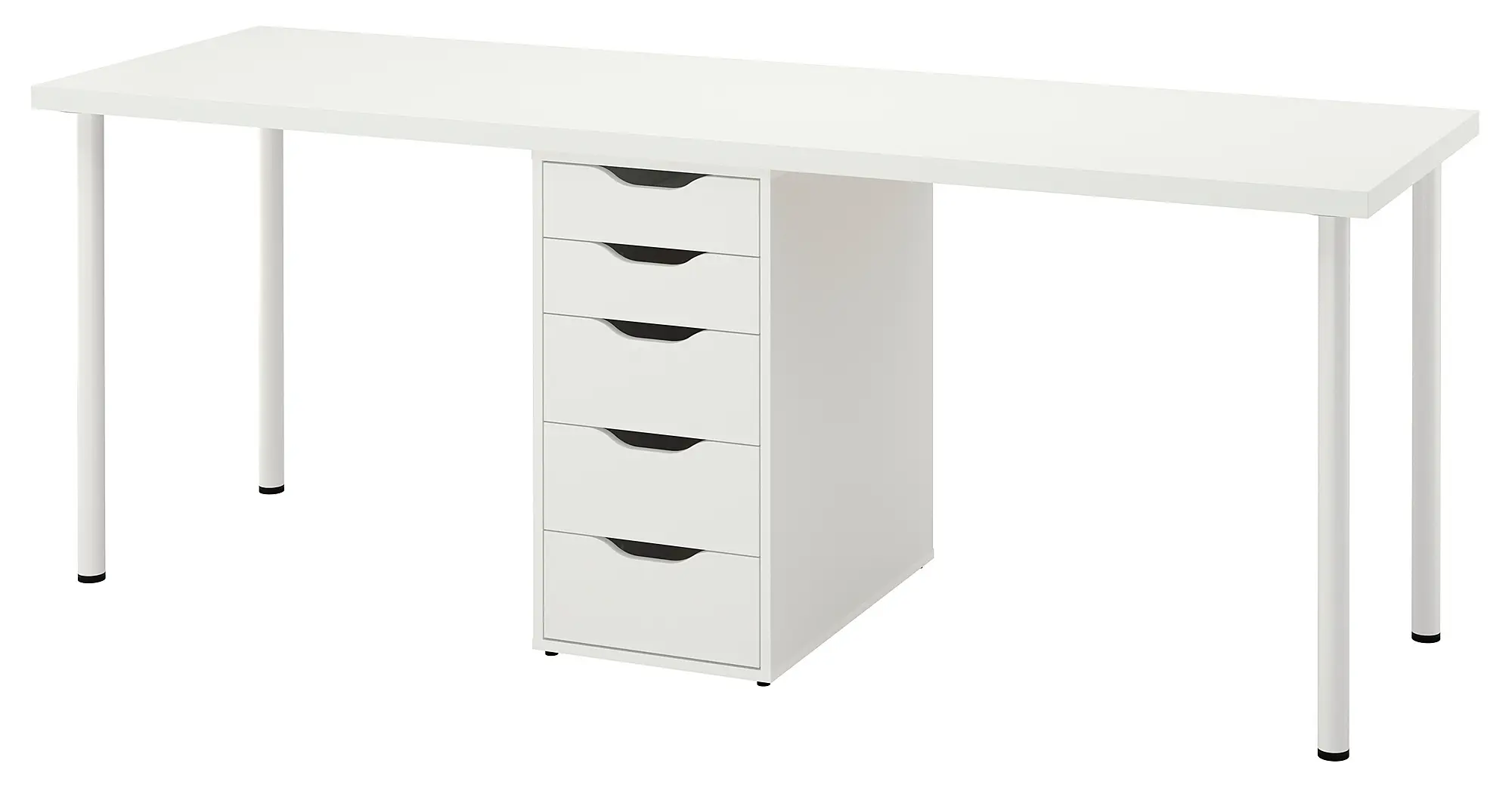 Письменный стол Ikea Lagkapten/Alex ящики 200x60 (Белый)