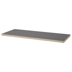 Masa birou Ikea Lagkapten/Mittback 140x60 (Gri/Mesteacan) Thumb