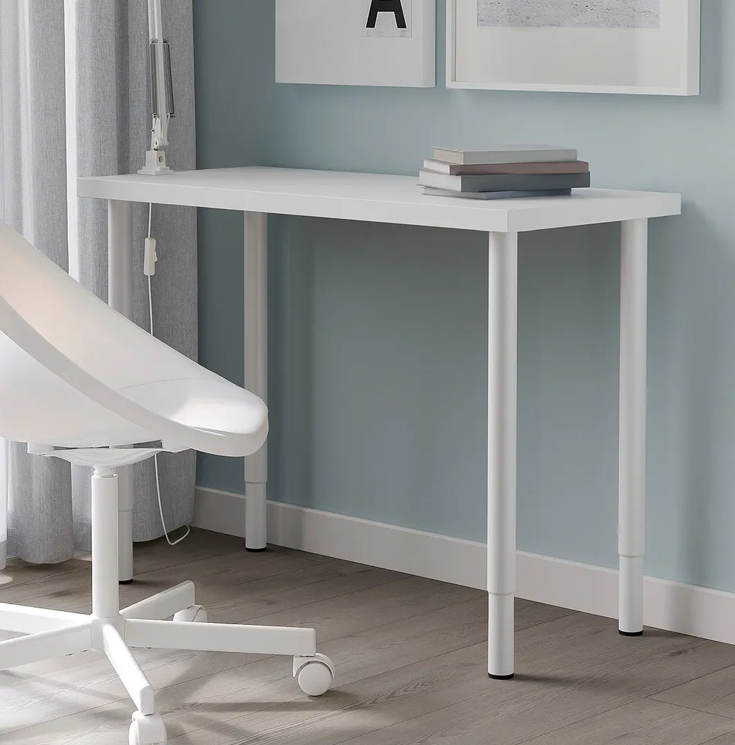 Masa birou Ikea Linnmon/Olov 100x45 (Alb)