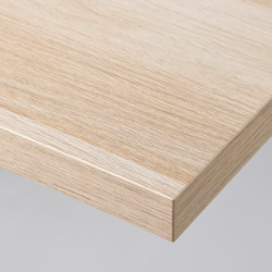 Masa birou Ikea Linnmon/Olov 100x45 (Stejar antichizat/Alb) Thumb