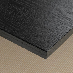 Письменный стол Ikea Mittzon электрический 140x60 (Черный ясеневый шпон/Черный/Белый) Thumb