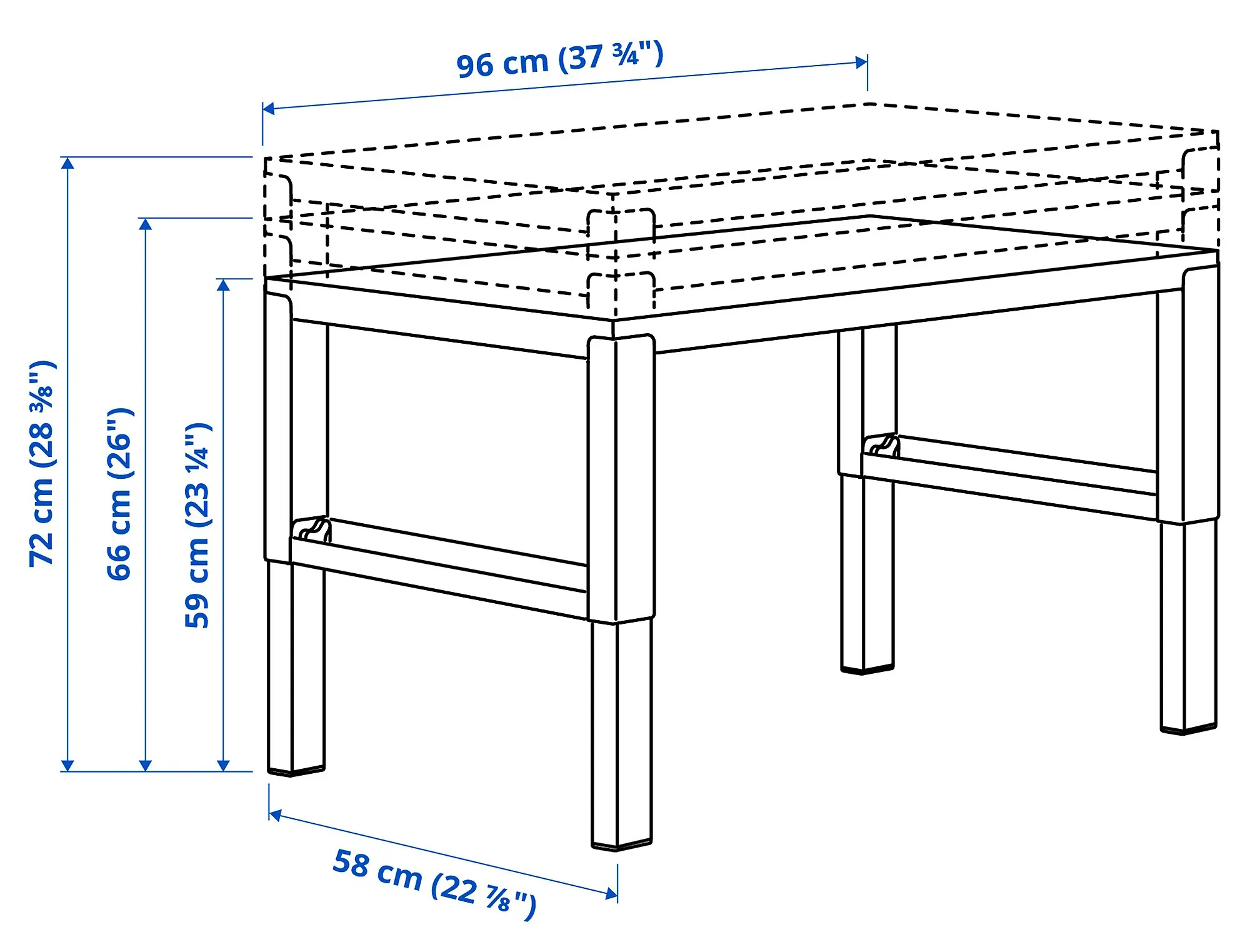 Письменный стол Ikea Pahl 96x58 (Белый) - 5