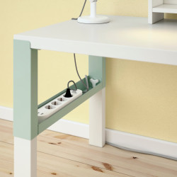 Письменный стол Ikea Pahl 96x58 (Белый/Светло-зеленый) Thumb