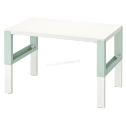 Письменный стол Ikea Pahl 96x58 (Белый/Светло-зеленый)