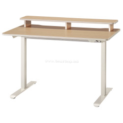 Письменный стол Ikea Travsport электрический 120x70 (Дуб/Бежевый)