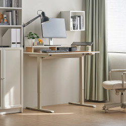 Письменный стол Ikea Travsport электрический 120x70 (Дуб/Бежевый) Thumb