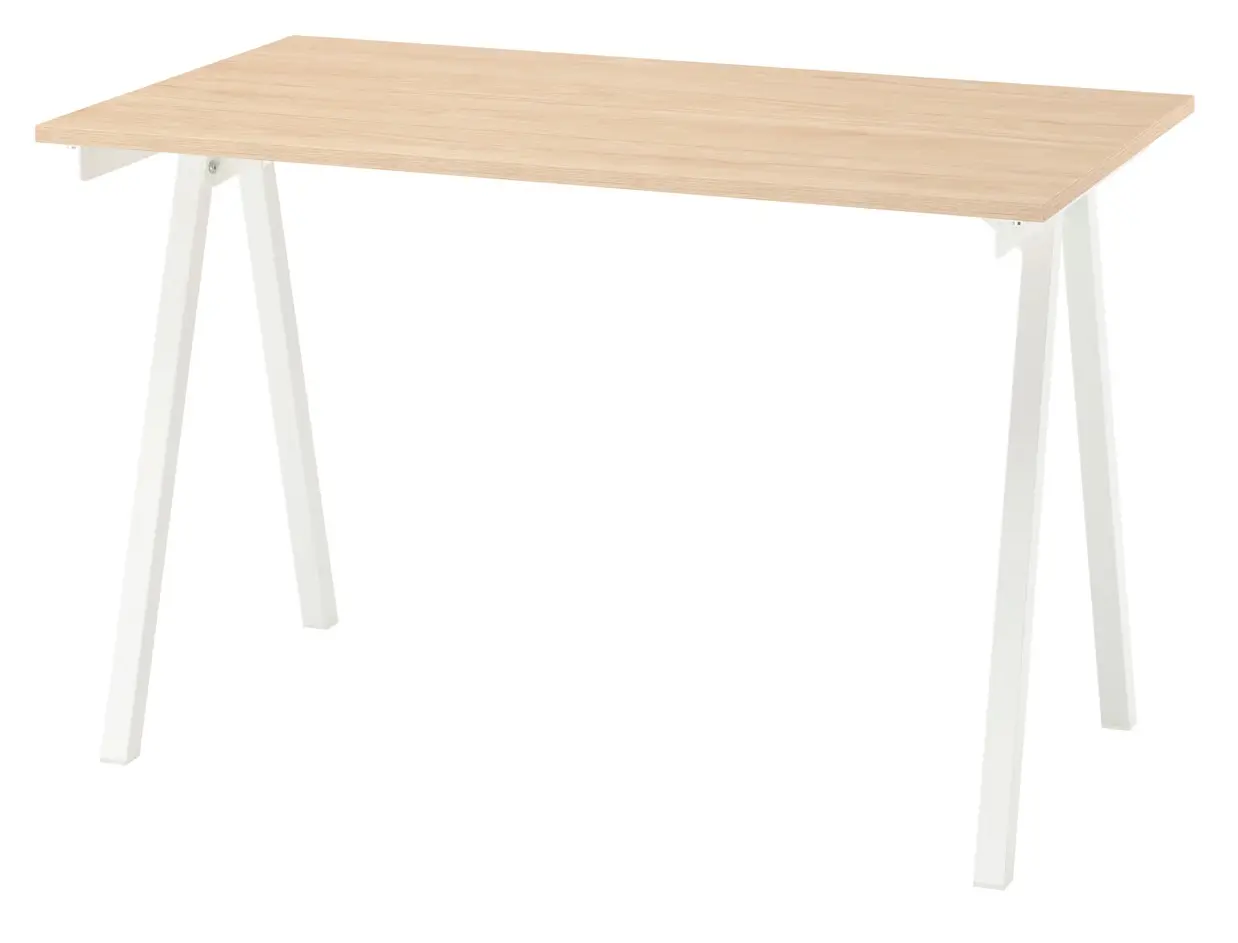 Письменный стол Ikea Trotten 120x70 (Ясень/Белый)