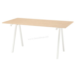 Письменный стол Ikea Trotten 160x80 (Ясень/Белый)