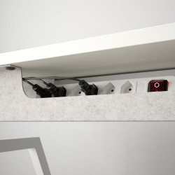 Masa de birou Ikea Trotten electric 120x70 (Alb) Thumb