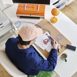 Masa de birou Ikea Trotten electric 160x80 (Alb) Thumb