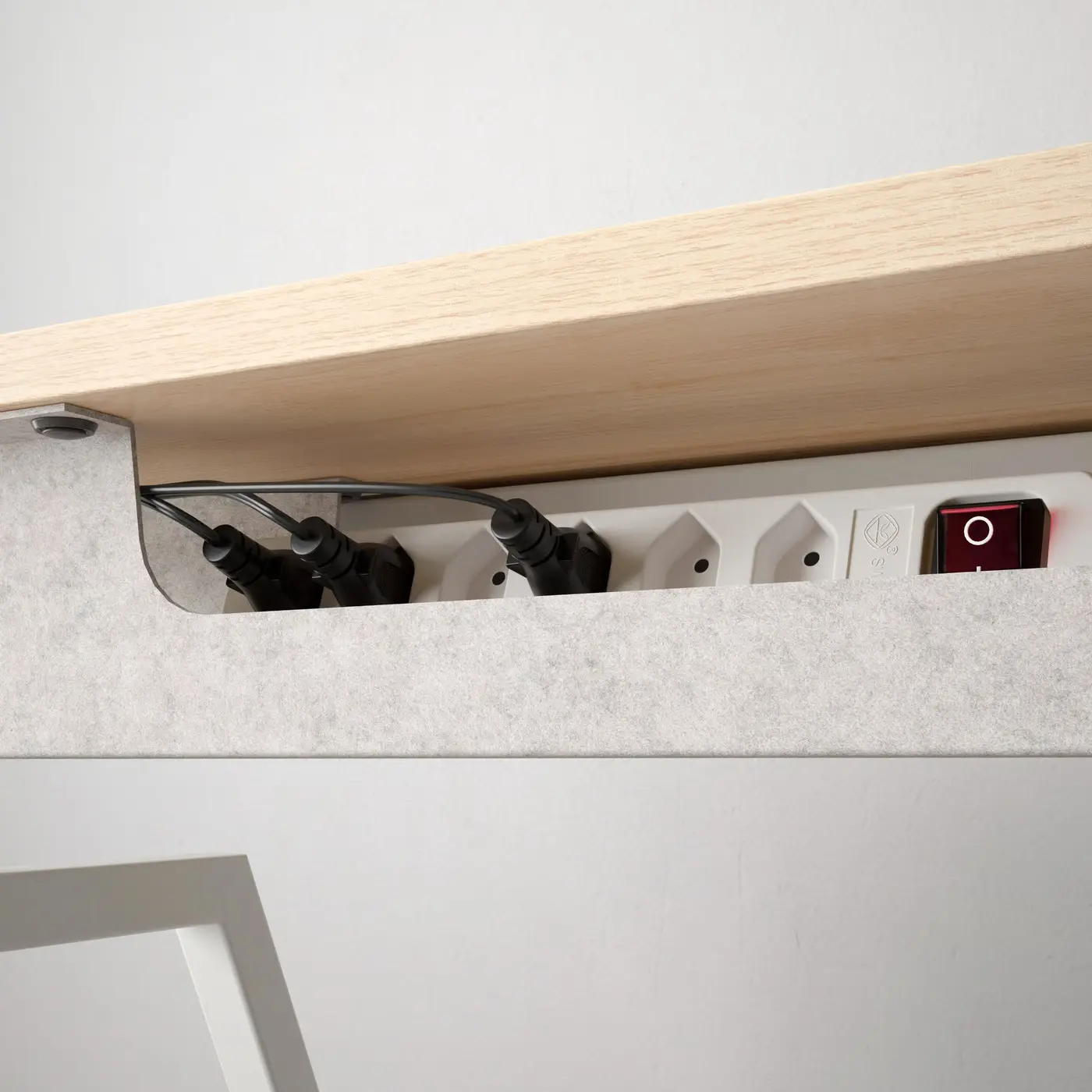 Masa de birou Ikea Trotten electric 160x80 (Frasin/Alb) - 4