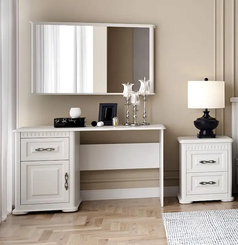 Masa de birou МЛ-Мебель Marsel 2 №17 130cm (White/Polar Oak)