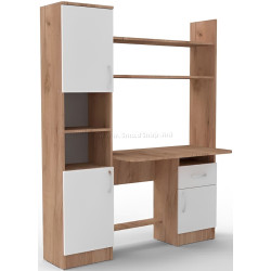 Masa de birou МЛ-Мебель ML-7 140cm (Golden Oak/White)