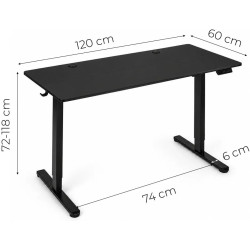 Письменный стол электрический Modern Home JSD-B5-1-1 (Black) Thumb