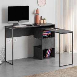 Masa de birou Showdeko Badau (Retro Grey)