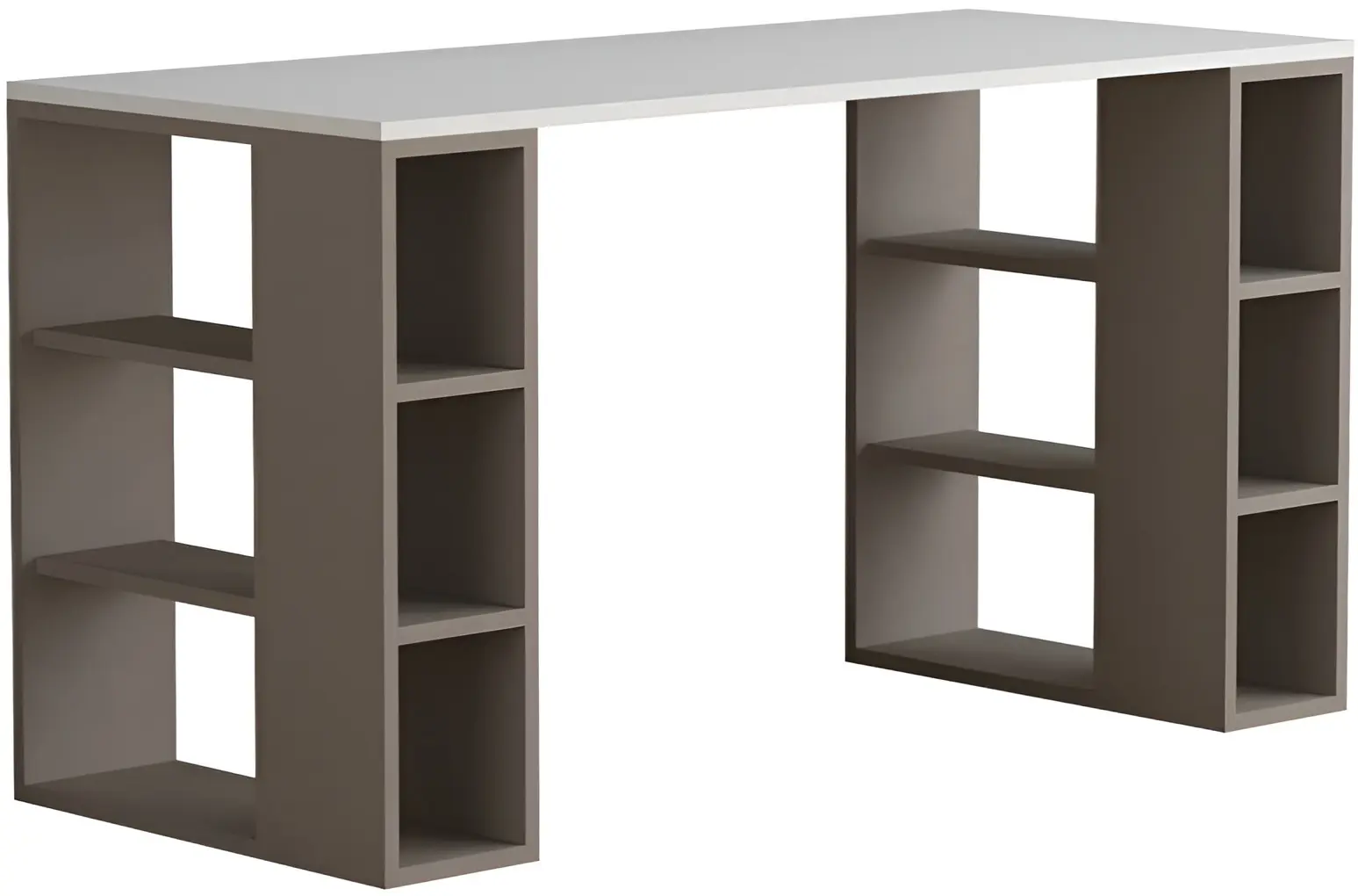 Masa de birou Showdeko Colmar 140cm (White/Light Mocha) - 2