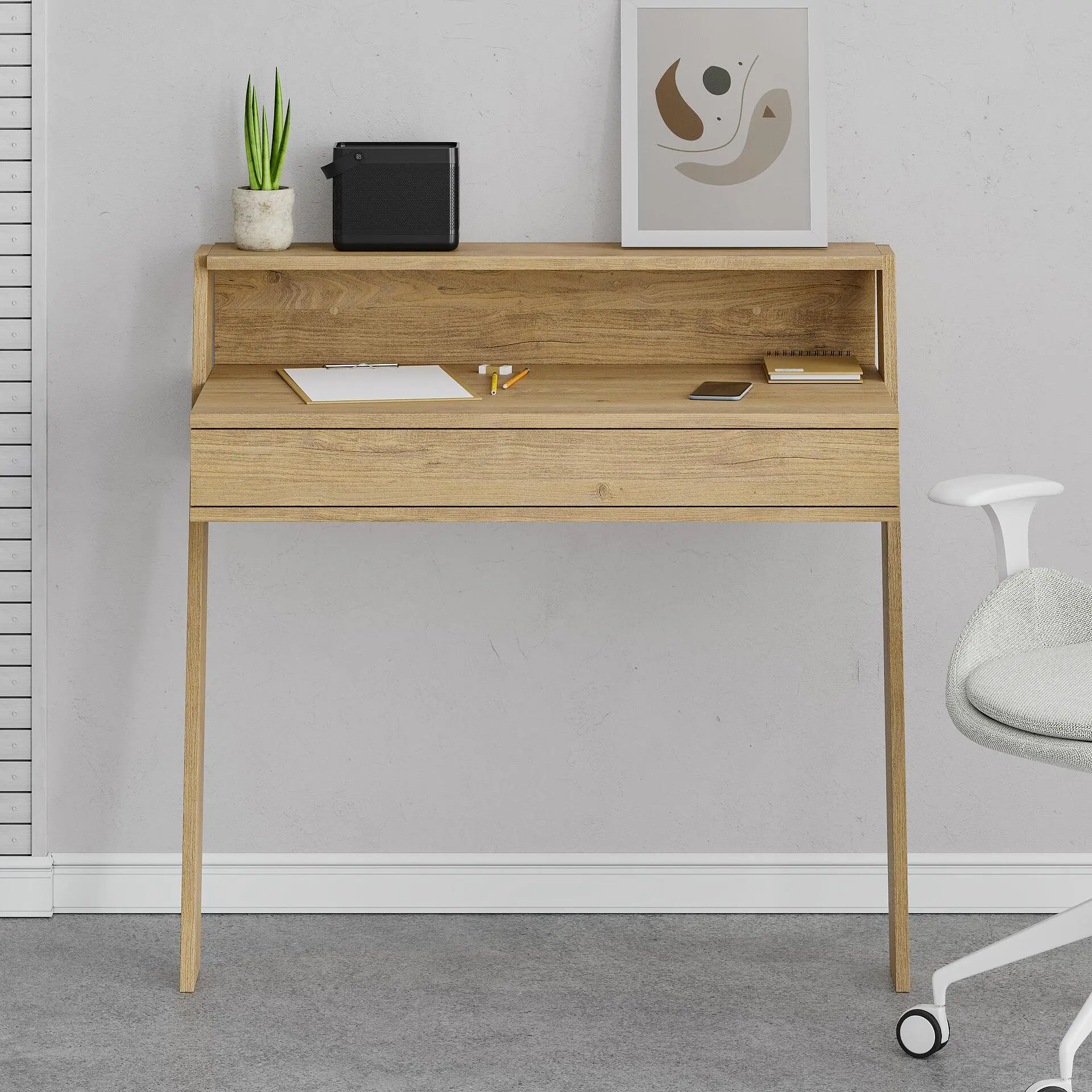 Письменный стол Showdeko Cowork (Oak/Anthracite) - 2