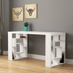 Masa de birou Showdeko Labirent (White)