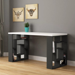 Masa de birou Showdeko Labirent (White/Anthracite)