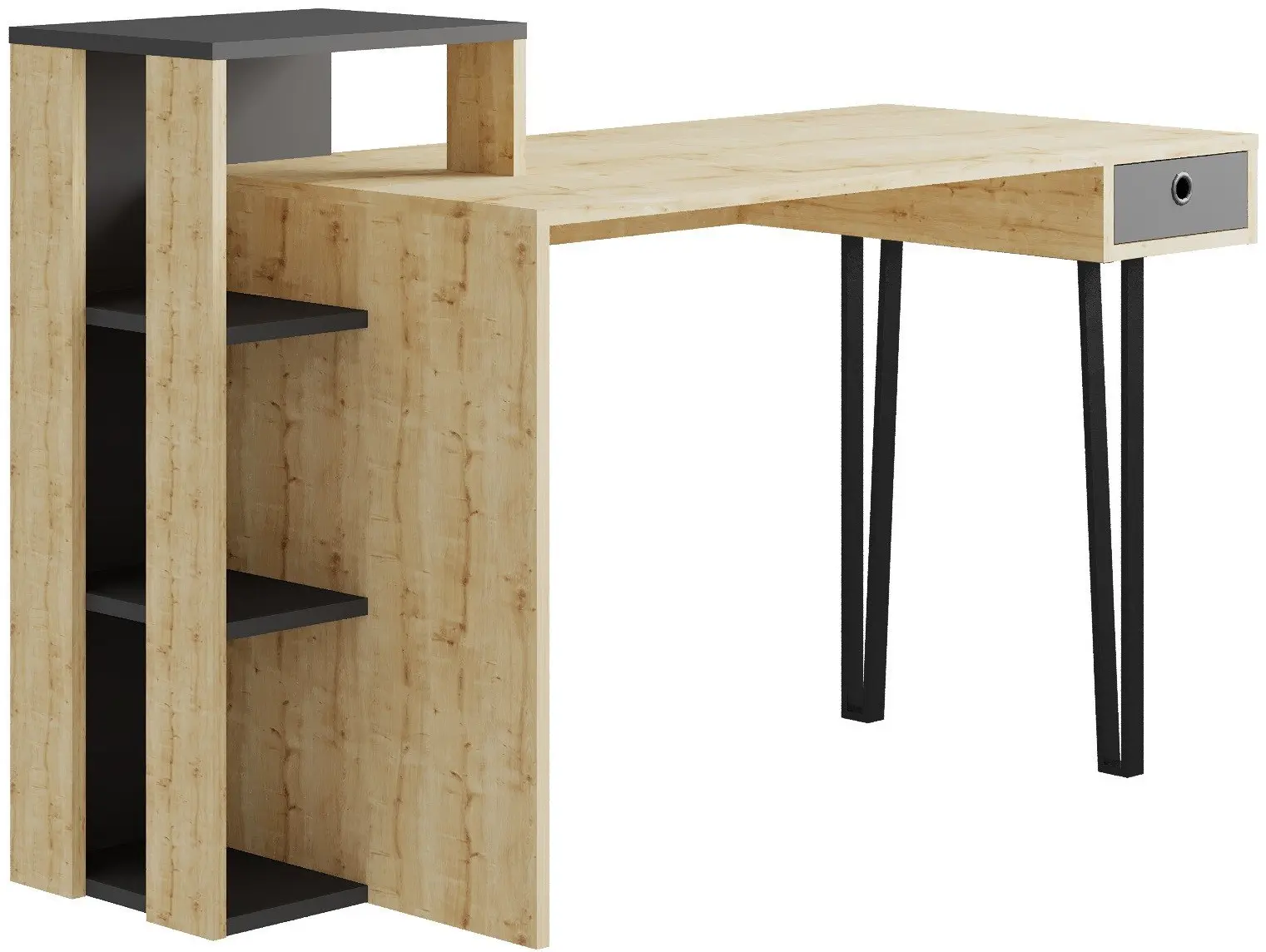 Письменный стол Showdeko Loyd (Oak/Anthracite) - 2