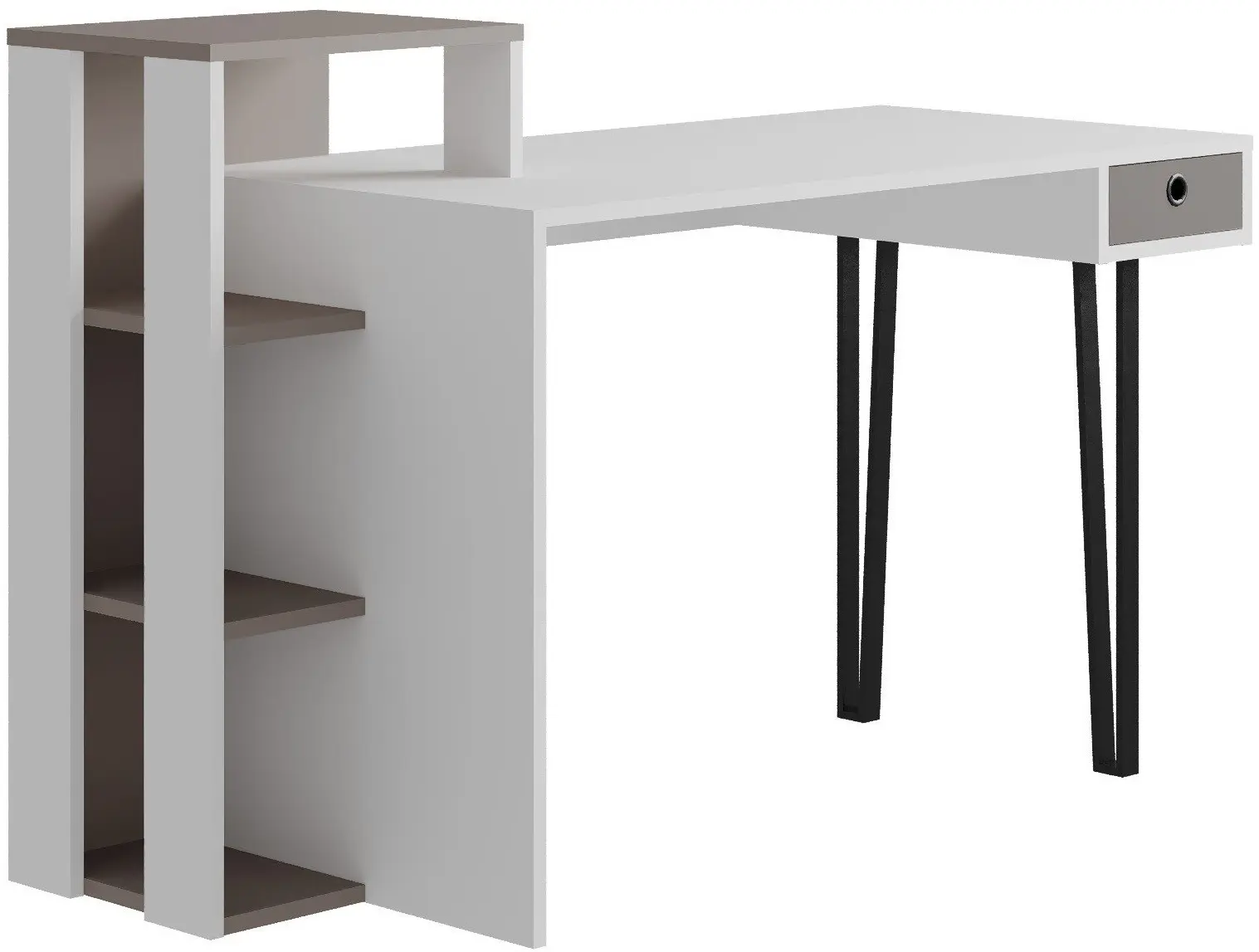 Письменный стол Showdeko Loyd (White/Light Mocha) - 2